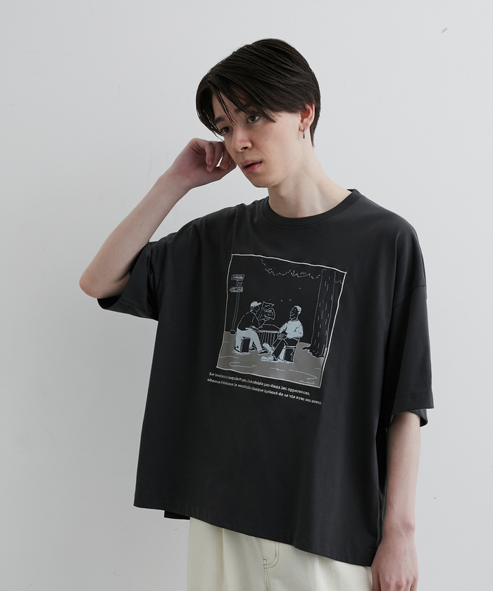 セール】タイムレスシーンルーズTシャツ(504804314) | ジュン