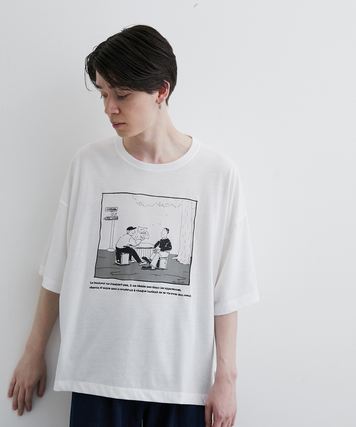 DDIM tシャツ セール】タイムレスシーンルーズTシャツ(504804314) | ジュン