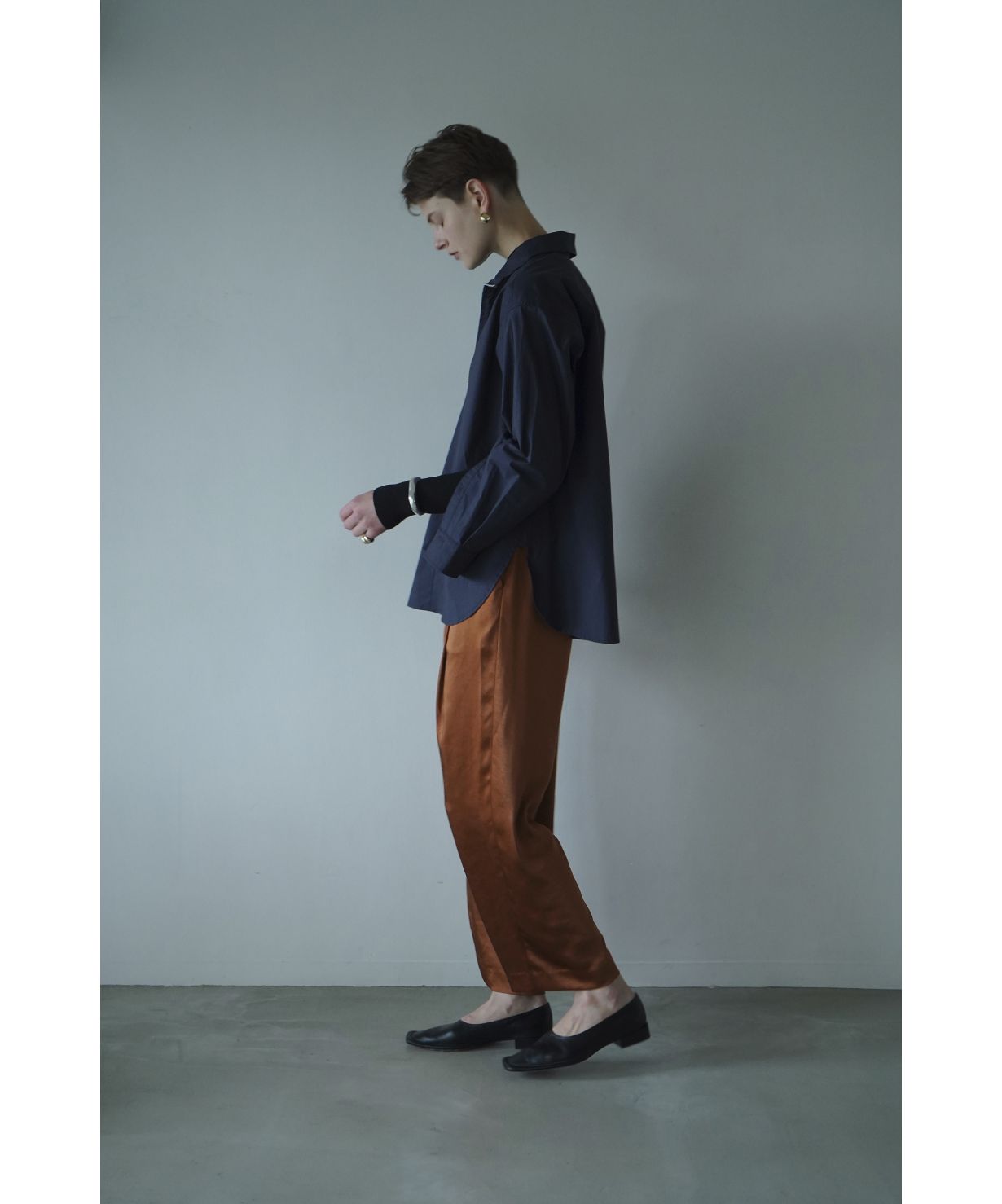 トップス CLANE HALF ZIP STAND COLLAR SHIRT セール】HALF ZIP STAND COLLAR SHIRT(504795661) | クラネ