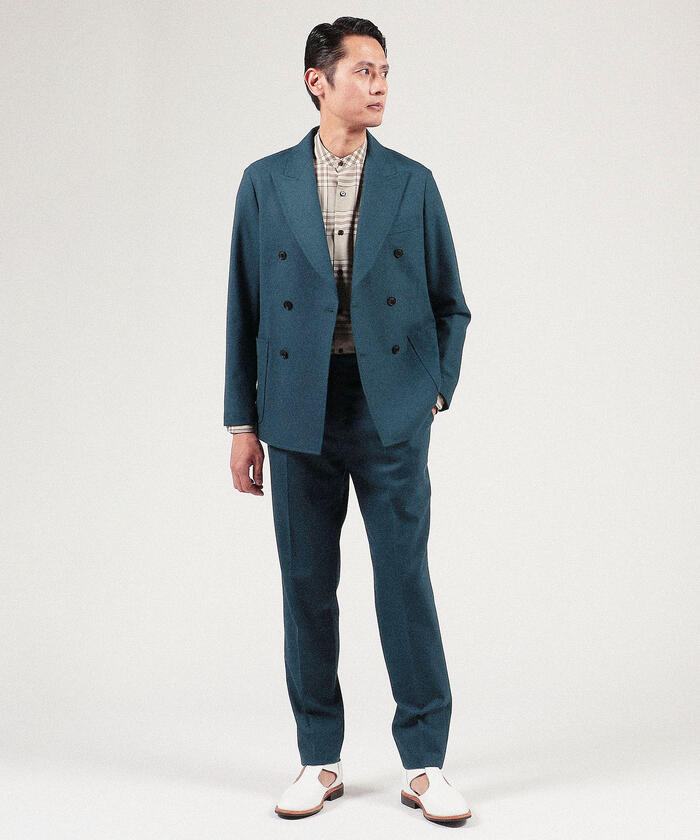セール 40%OFF】ウールポプリン ダブル6Bジャケット(504586846 セール 40%OFF】ウールポプリン ダブル6Bジャケット(504586846