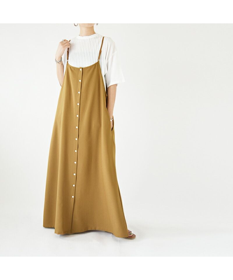 美品　ルーニィ　2WAYリネンキャミワンピース 美品 ルーニィ 2WAYリネンキャミワンピース