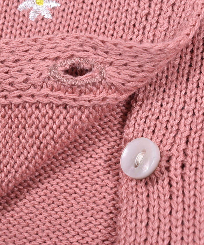 チェリー 花 くるま はたらくくるま 刺繍 コットン ニット