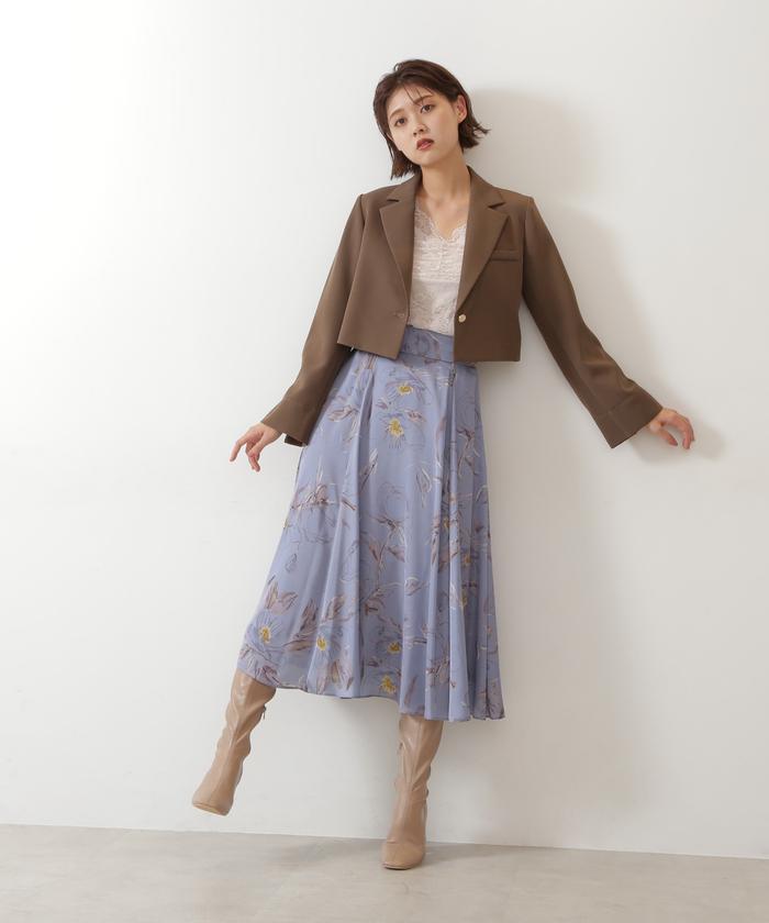 JILL STUART ジルスチュアート　ダリルスカート セール 50%OFF】ハンドドローイングフラワースカート(504811827