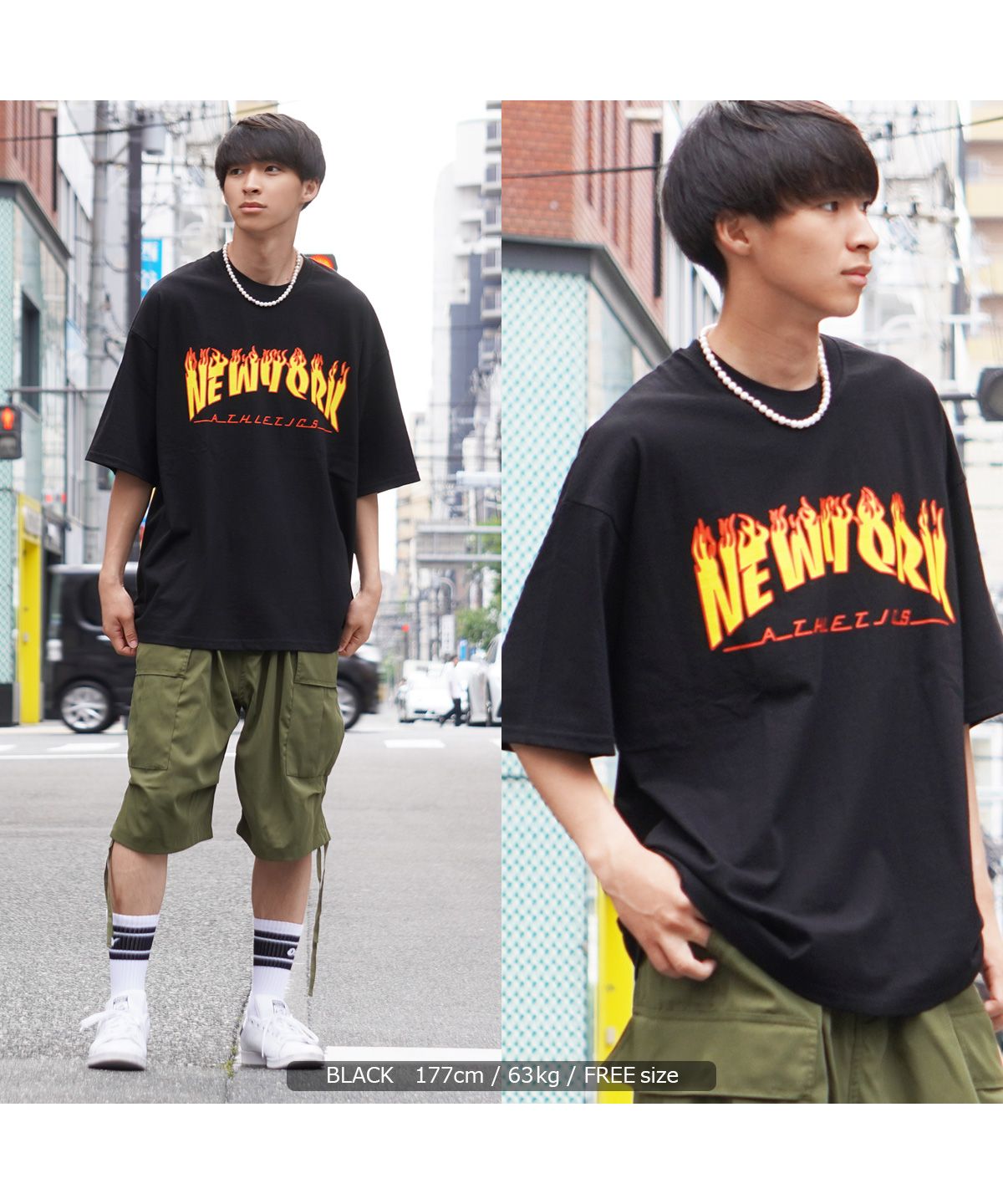 ワンフォークロージング 1111clothing オーバーサイズ tシャツ