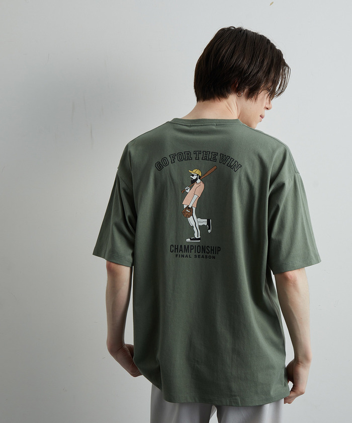 セール 30%OFF】ヒゲおじさんワンポイントTシャツ(504817375