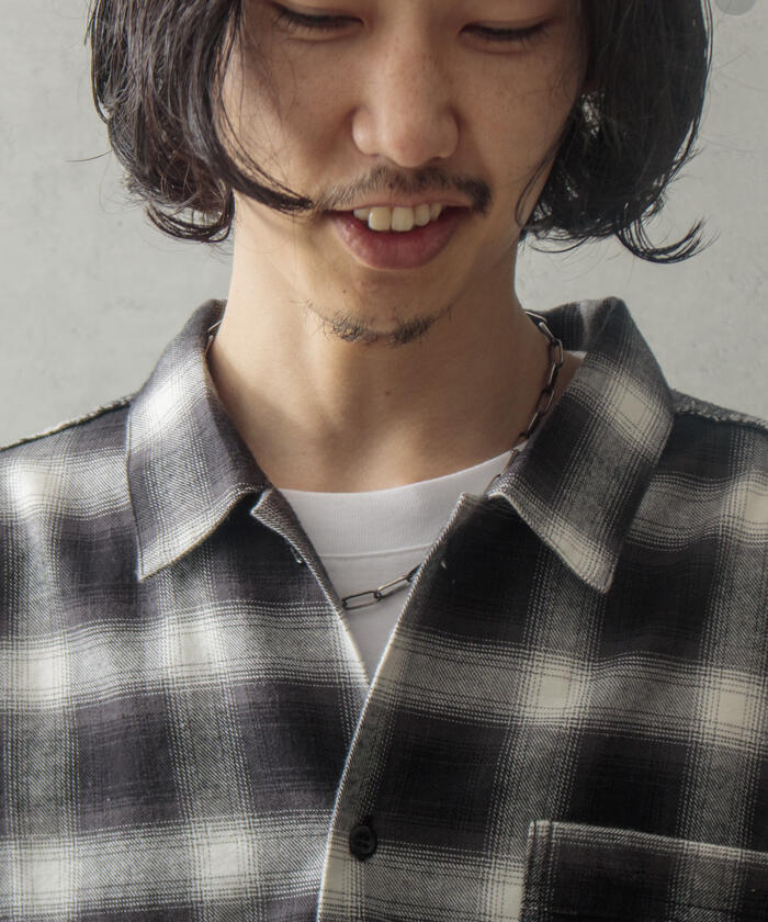 【美品】Maison Margiela カットオフ オープンカラー シャツ Maison Margiela｜ステッチオープンカラーシャツ