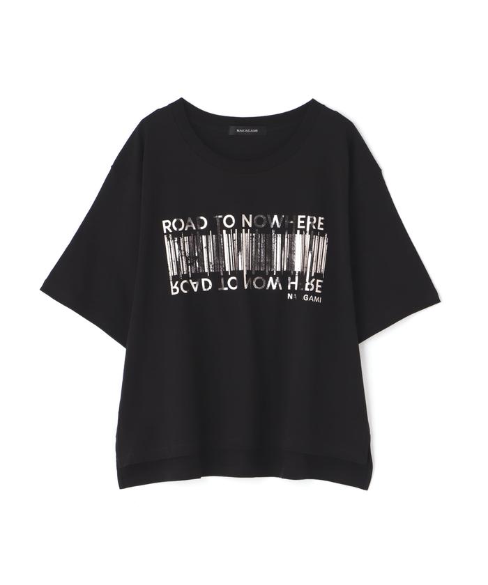 tシャツ NAKAGAMI(ナカガミ) B'2nd別注サイドグラフィックプリントＴシャツ レディース NAKAGAMI tシャツ NAKAGAMI(ナカガミ) B'2nd別注サイド