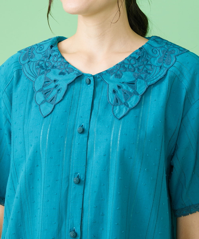 セール】Reunion 刺繍チュニックブラウス(504819821