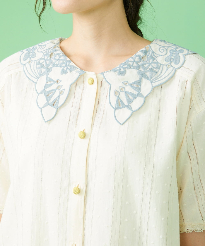 セール】Reunion 刺繍チュニックブラウス(504819821