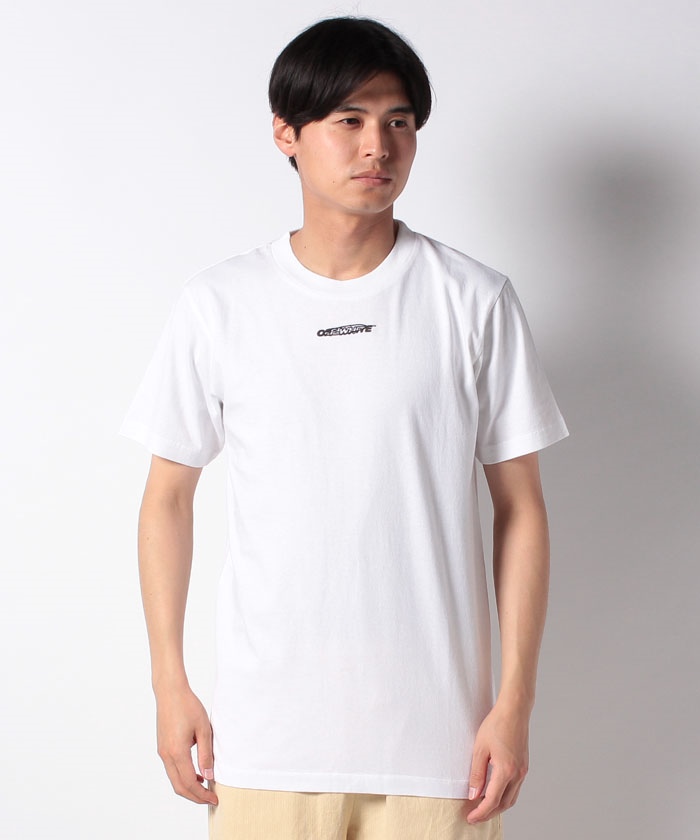 OFF-WHITE オフホワイト Tシャツ メッセージロゴ クルーネックTシャツ Ocean Debris S/S Slim Tee 20SS ホワイト 白 M トップス カットソー 半袖 【メンズ】