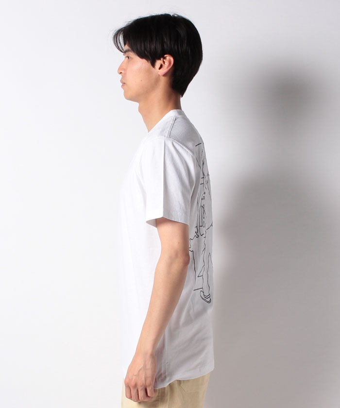 ファッションの 新品未使用Off- White 両面ロゴ Tシャツ男女兼用白 M06