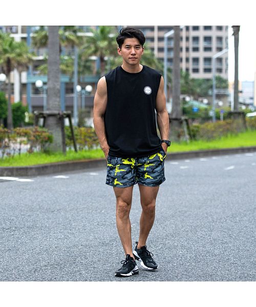 Cavaria プリント Tシャツ 44 黒　キャバリア CavariA Tシャツ メンズ ブランド 半袖 古着風 大きいサイズ
