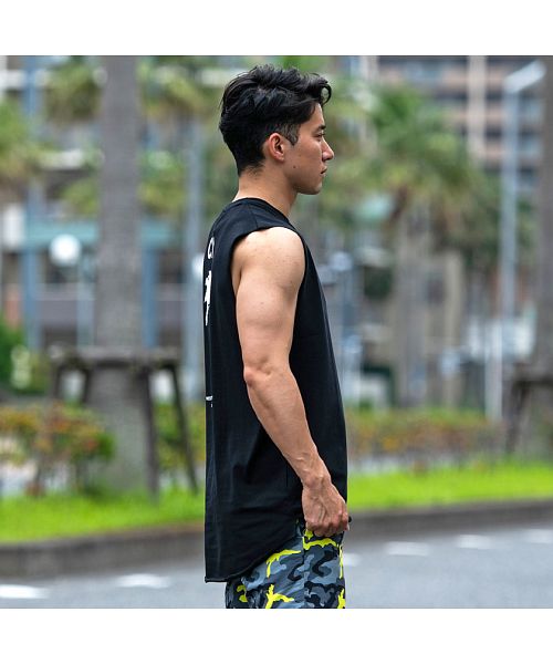 Cavaria プリント Tシャツ 44 黒　キャバリア クーポン】【セール 32%OFF】キャバリア CavariA CavariA 箔
