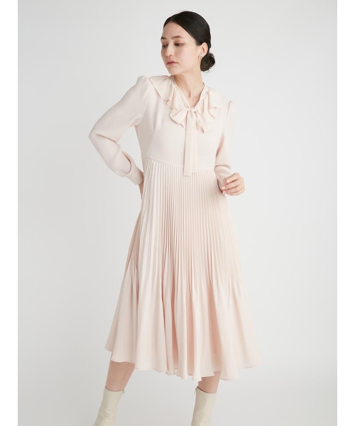 セール 50%OFF】ボウタイプリーツワンピース(504822029) | CELFORD