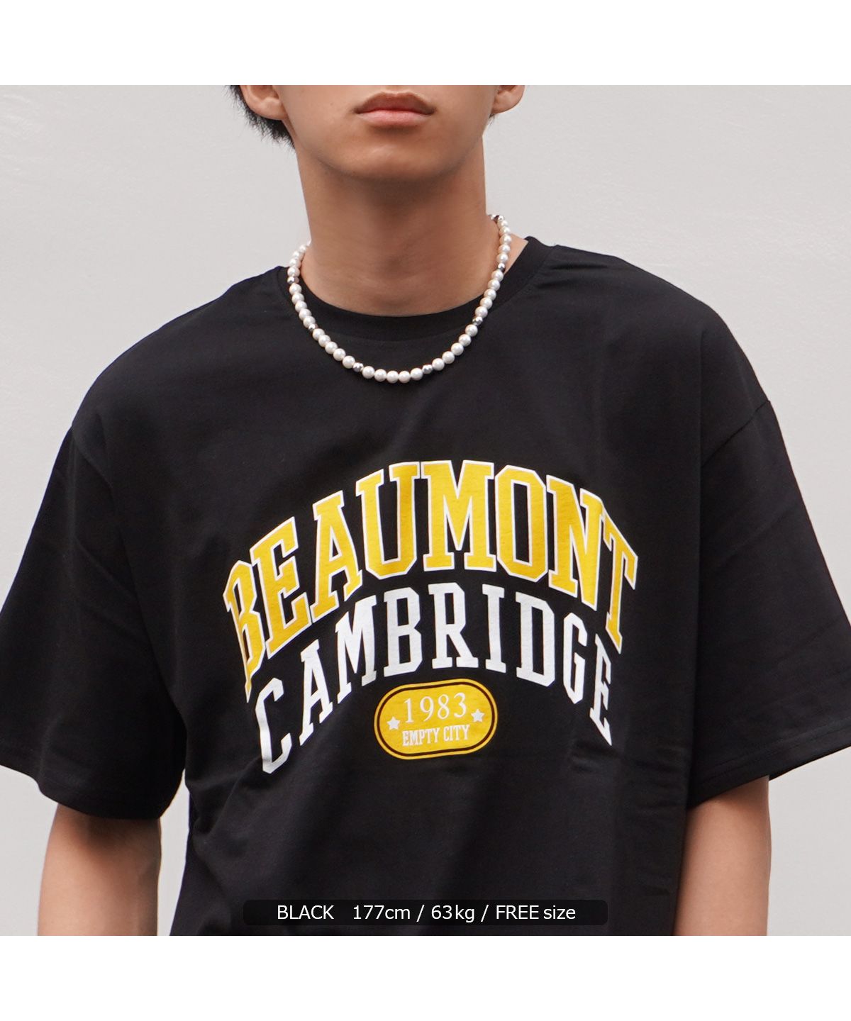 カレッジロゴ ビッグtシャツ メンズ オーバーサイズ tシャツ