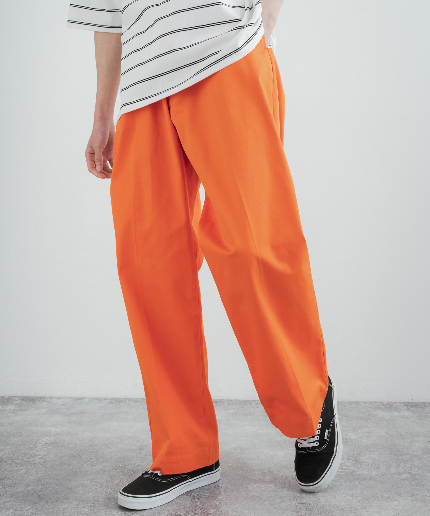 Theory 19ss リネンプルオンパンツ オレンジ