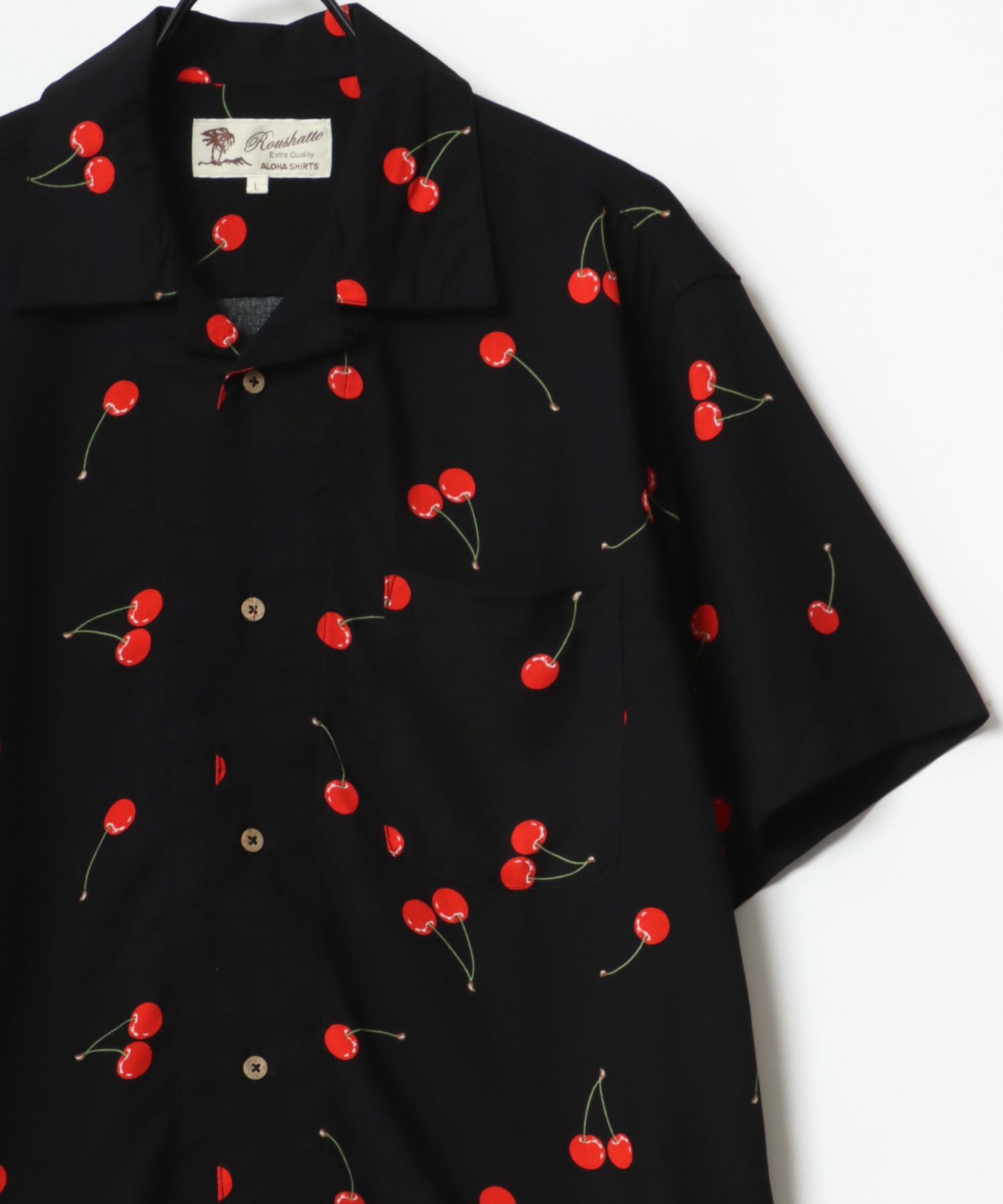 【新品タグ付き】シュミーズラコステ オープンカラーシャツ Lサイズ 総柄 開襟 LACOSTE｜ラコステのシャツ/ブラウス（オープンカラー）通販