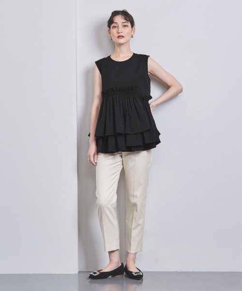 ティアード ギャザー ノースリーブ ブラウス(504792353) | ユナイテッドアローズ(UNITED ARROWS) - d fashion ティアード ギャザー ノースリーブ ブラウス(504792353) | ユナイテッドアローズ(UNITED ARROWS) - d fashion