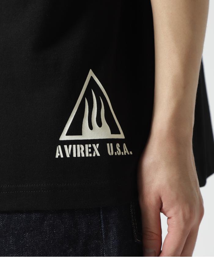 国内発/本物保証/AVIREX ブラックスコーピオンズ☆半袖 Tシャツ ≪WEB＆DEPOT限定≫ブラックスコーピオンズ 半袖 Tシャツ/BLACK