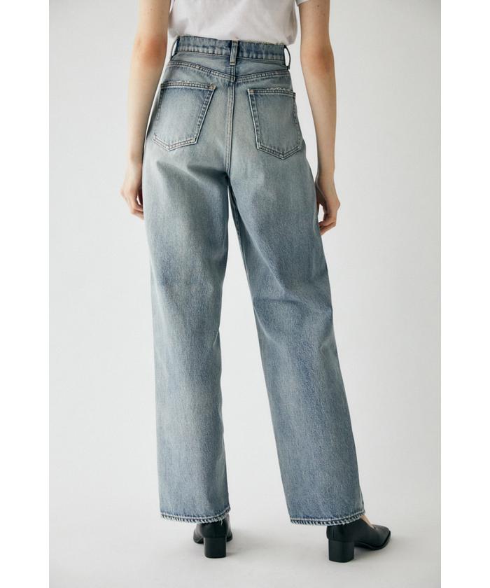 パンツ moussy HW DAMAGE LOOSE STRAIGHT 24 HW DAMAGE LOOSE STRAIGHT(504824482) | マウジー(moussy) - d