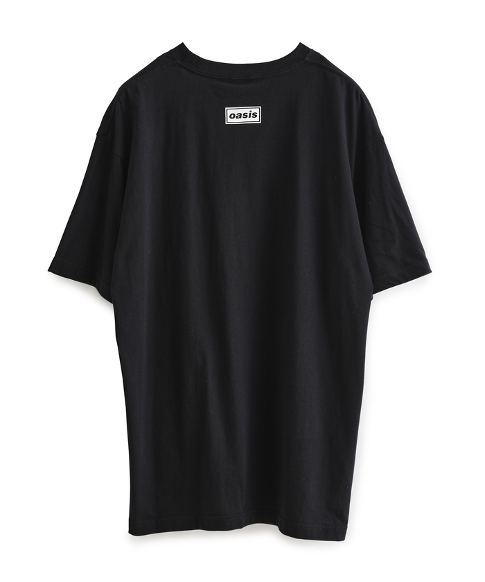 美品　炭黒　希少なLサイズ　オアシス　長袖Tシャツ　アダムエロペ ADAM ET ROPE' tシャツ Tシャツ 【oasis for ROPE'】SONG LYRICS