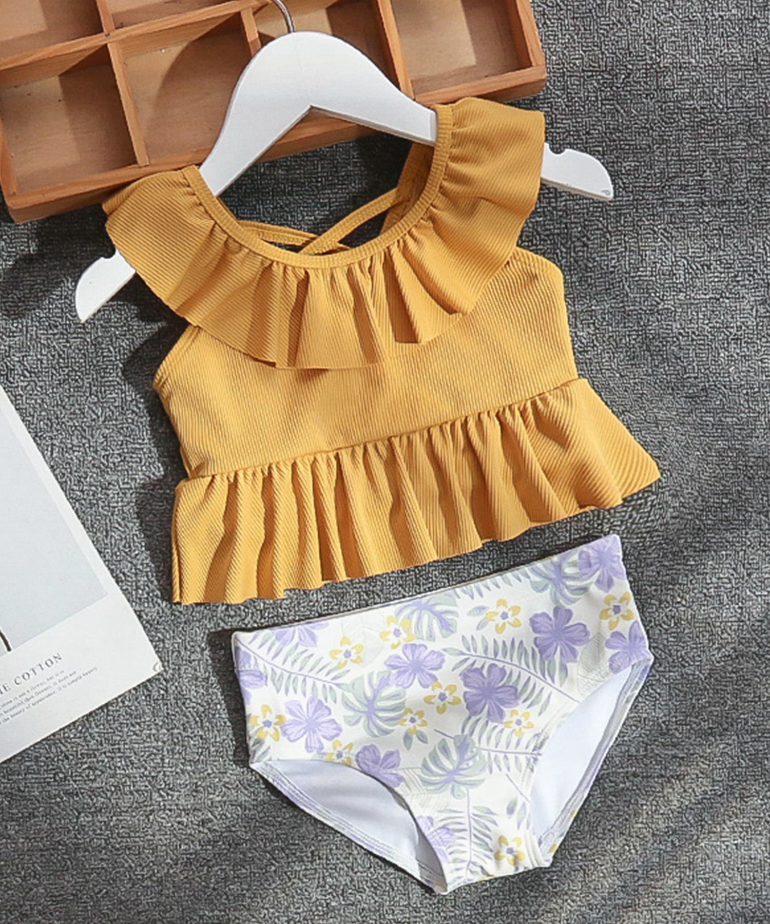 セール】テディショップ Teddyshop キッズ水着 フリルビキニ+
