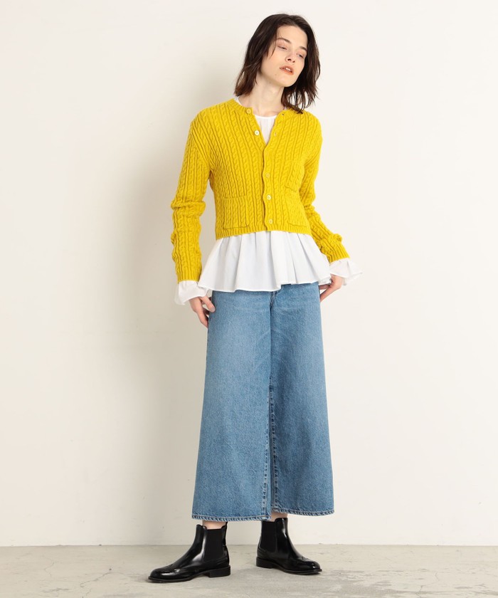 セール 40%OFF】ハイブリットコットンケーブル クルーネック セール 40%OFF】ハイブリットコットンケーブル クルーネック