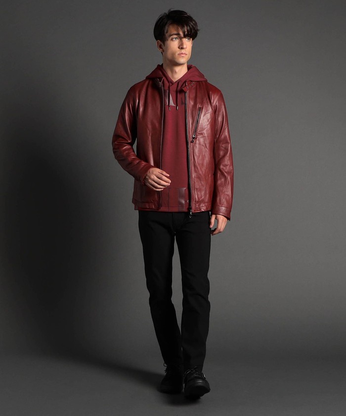 MaisonMargielaS50AM0526 ひろめ 21AWレザーシングルライダース MaisonMargielaS50AM0526 ひろめ 21AWレザーシングルライダース