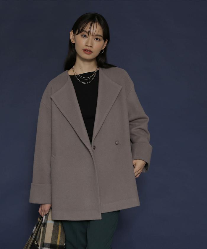 セール 30%OFF】オーバーフォルムハーフコート(504802928 セール 30%OFF】オーバーフォルムハーフコート(504802928