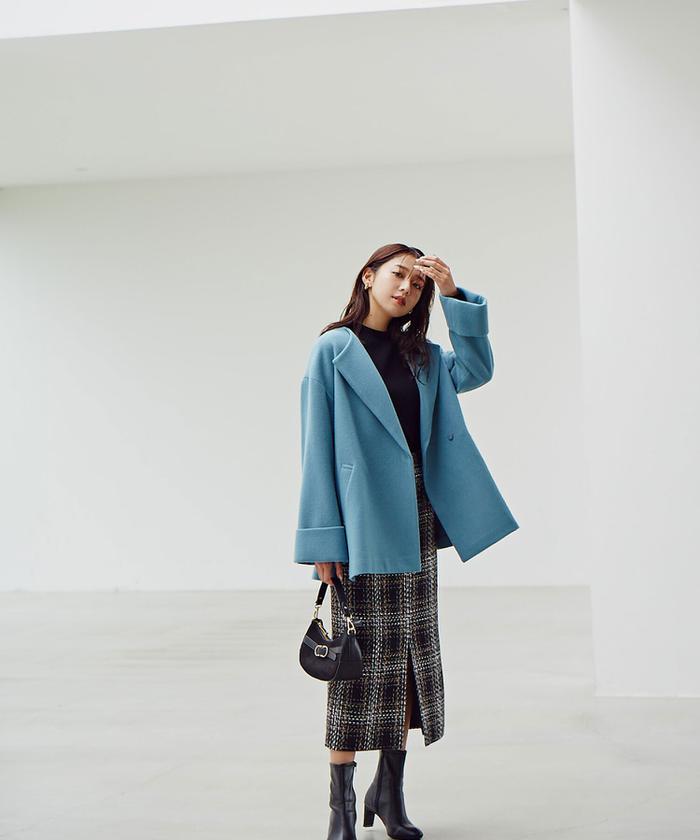 セール 30%OFF】オーバーフォルムハーフコート(504802928