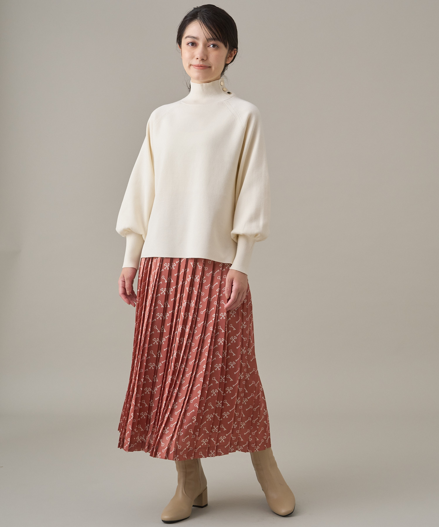 セール 40%OFF】キープリントプリーツ スカート(504828849) | アナイ