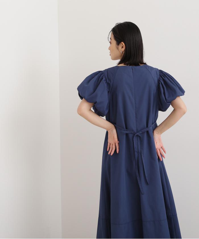 セール 50%OFF】バルーンスリーブAラインワンピース(504829095