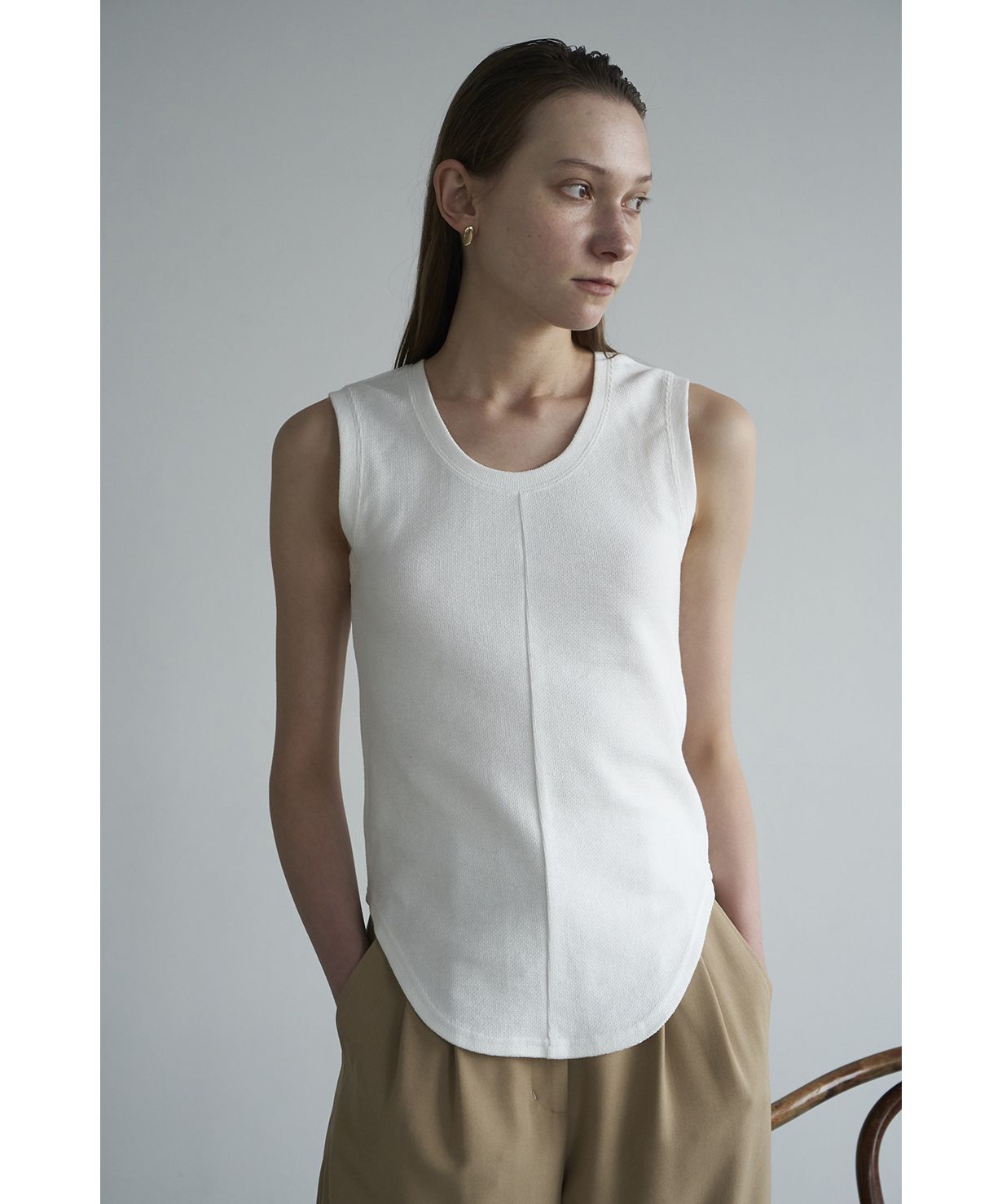 セール 40%OFF】PILE ROUND TANK TOPS(504829326) | クラネ セール 40%OFF】PILE ROUND TANK TOPS(504829326) | クラネ