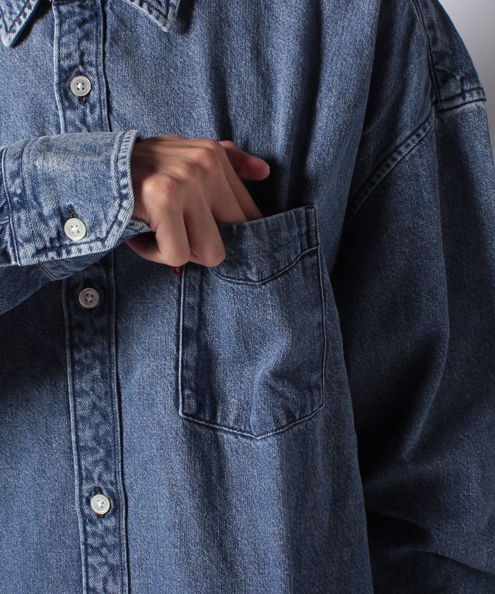セール 60%OFF】THE SLOUCHY 1PKT SHIRT SLOUCHY STONE