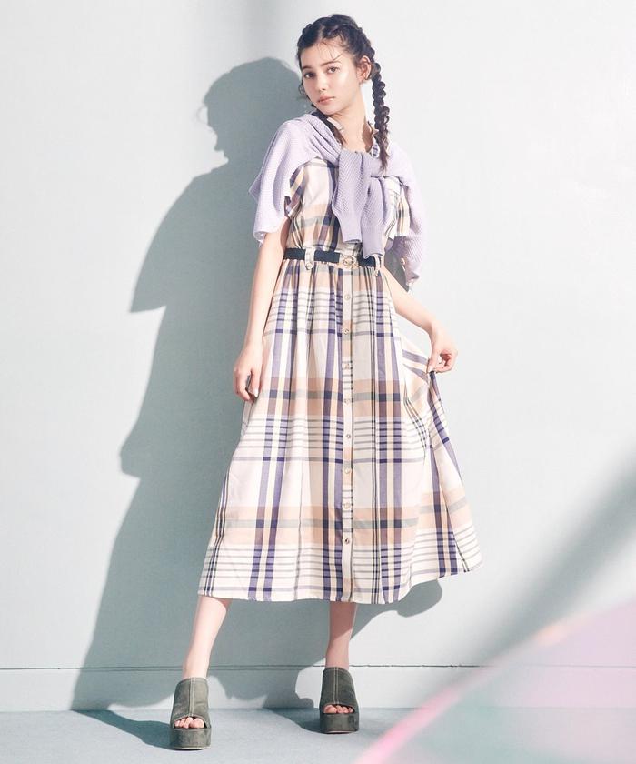 セール 50%OFF】レトロチェックワンピース(504833435 セール 50%OFF】レトロチェックワンピース(504833435