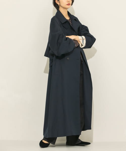 【KBF】コクーンスリーブBIGトレンチコート セール 30%OFF】『のんさん着用』コクーンスリーブBIGトレンチ