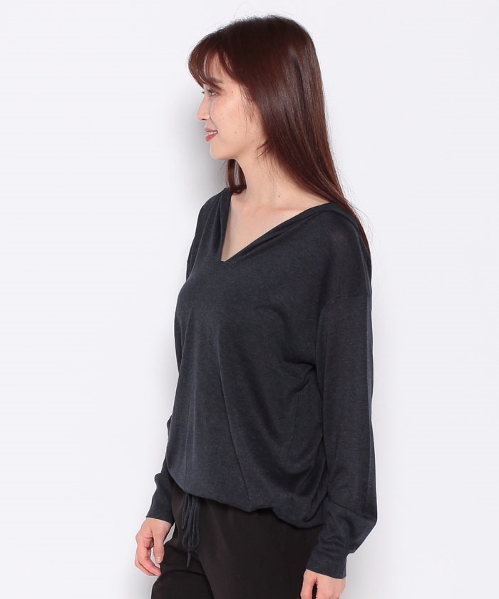 ニット LUXE SILK RELAXED HOOD(504821999) | セオリー(Theory) - d