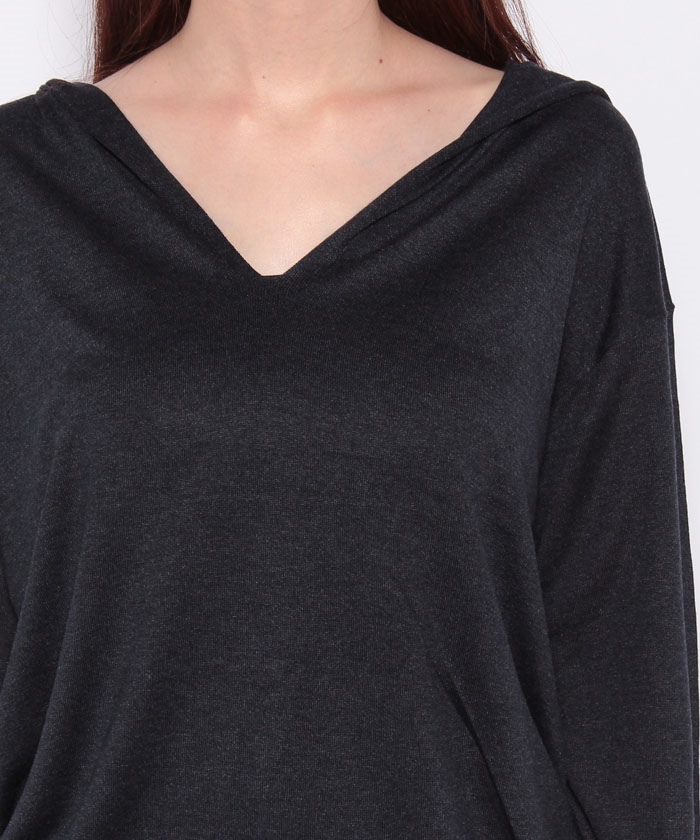 ニット LUXE SILK RELAXED HOOD(504821999) | セオリー(Theory) - d
