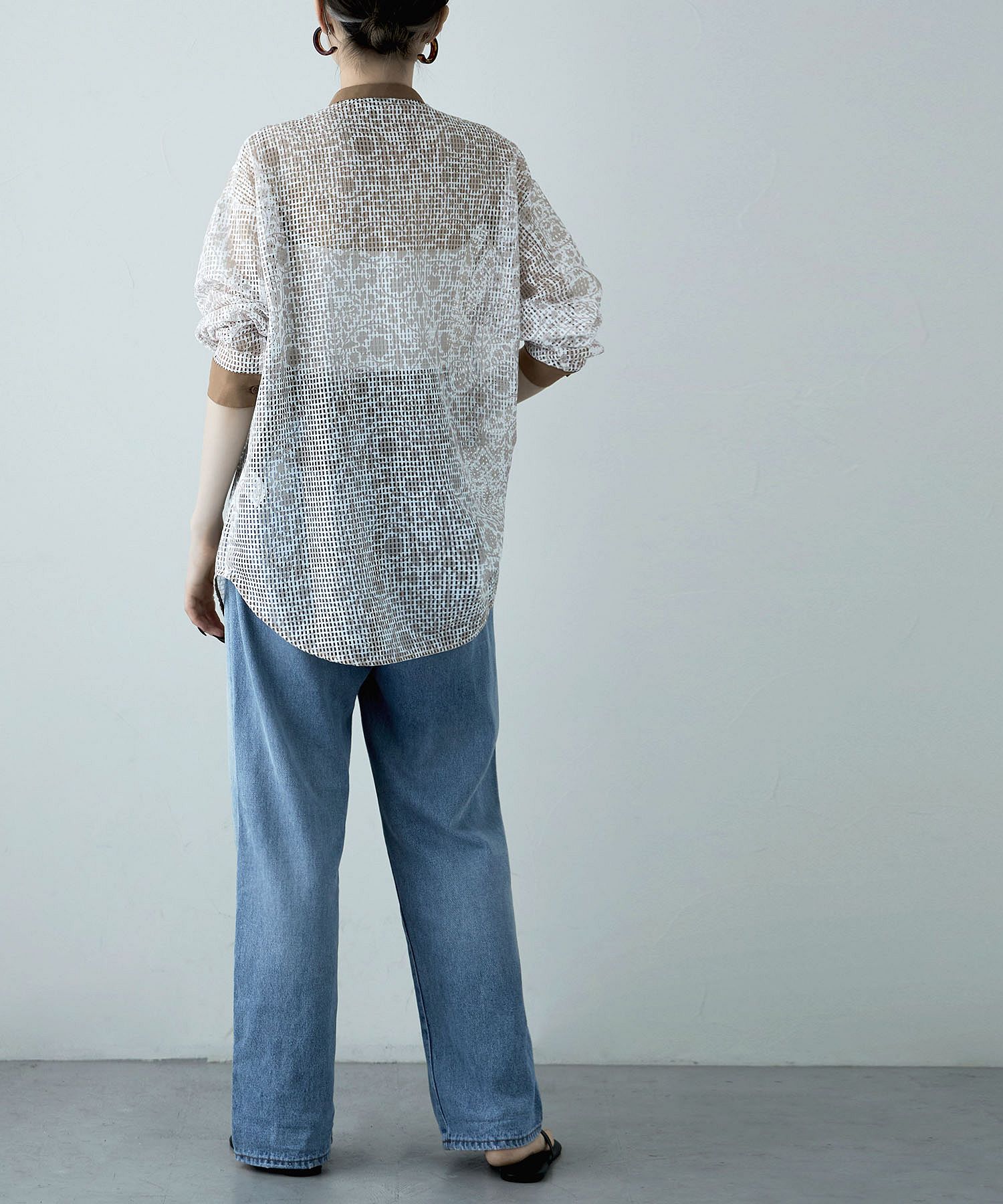 ブラウス シャツ シアーメッシュシャツ レディース ブラウス シャツ メッシュシアーシャツ レディース : ZOZOTOWN