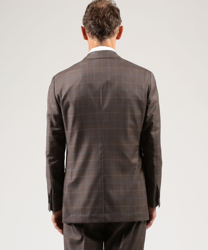 セール】ストレッチウール 4Bダブルブレステッドスーツ Dormeuil