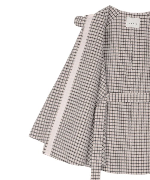 セール 30%OFF】リバーチェックケープコート(504795777) | アナイ 