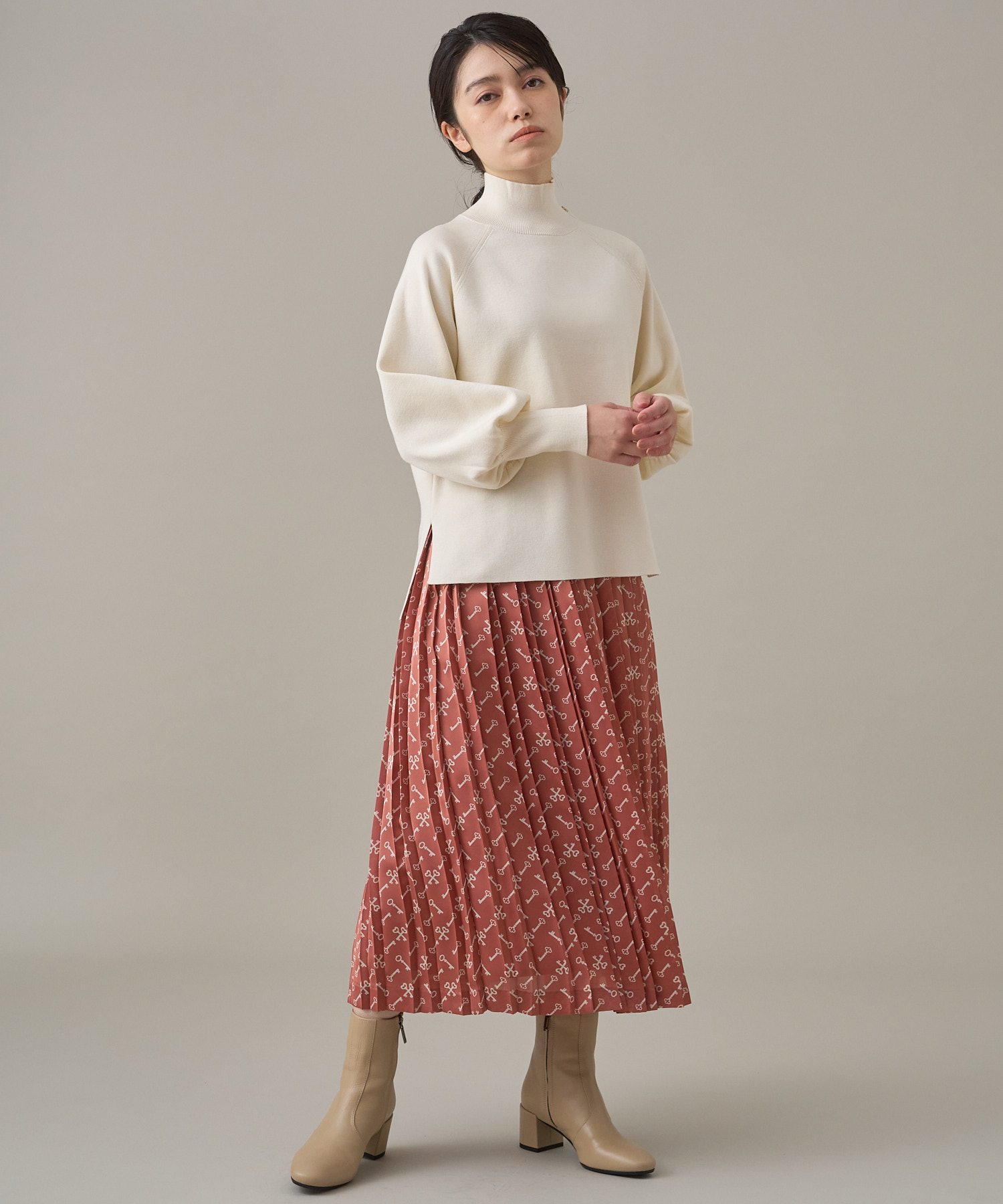 セール 40%OFF】キープリントプリーツ スカート(504828849) | アナイ