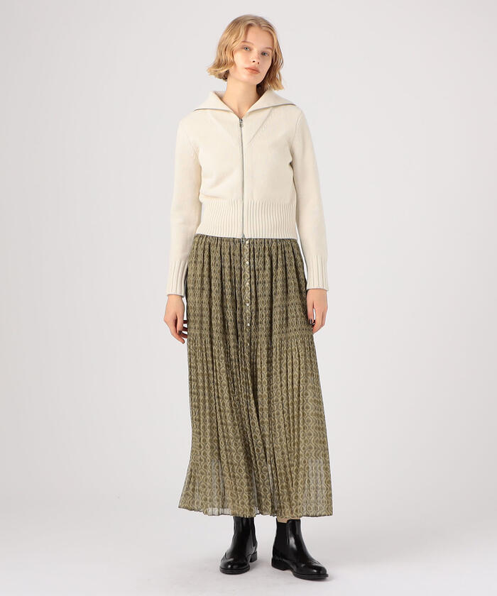クーポン】【セール 40%OFF】ラムカシミヤ ジップアップ