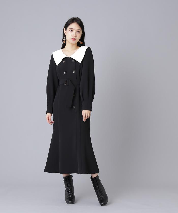 ビッグカラートレンチワンピース(504836235) | ジル バイ ジル ビッグカラートレンチワンピース(504836235) | ジル バイ ジル