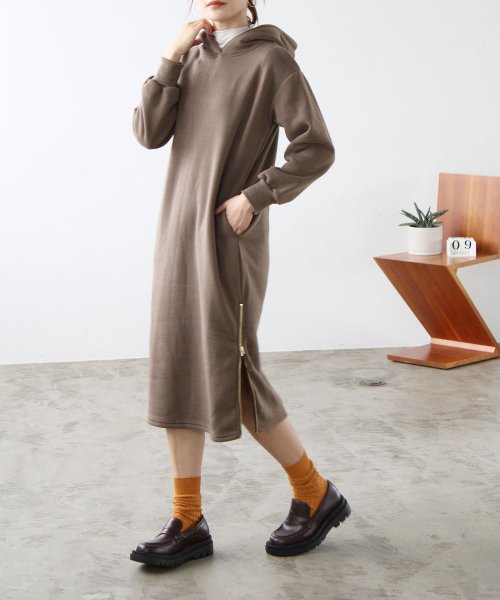 クーポン】【セール45%OFF】裏起毛裾ファスナーパーカーワンピース(レギュラー丈)(502417715) | ジーラ(GeeRA) - d fashion クーポン】【セール45%OFF】裏起毛裾ファスナーパーカーワンピース(レギュラー丈)(502417715) | ジーラ(GeeRA) - d fashion