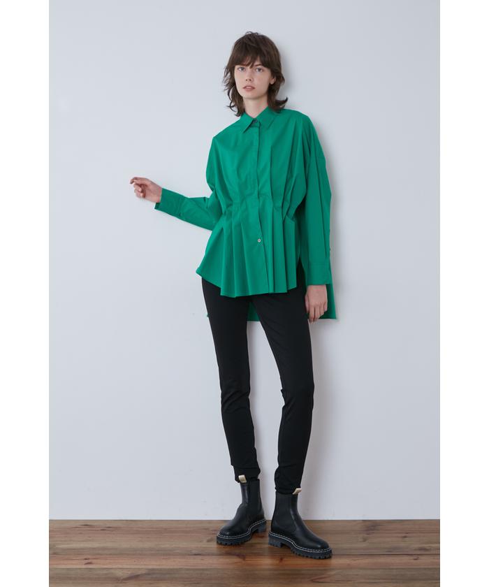 LE PHIL ✴︎SOLTEX フレアブラウス ライトブルー定価28600円美品 LE PHIL ✴︎SOLTEX フレアブラウス ライトブルー美品