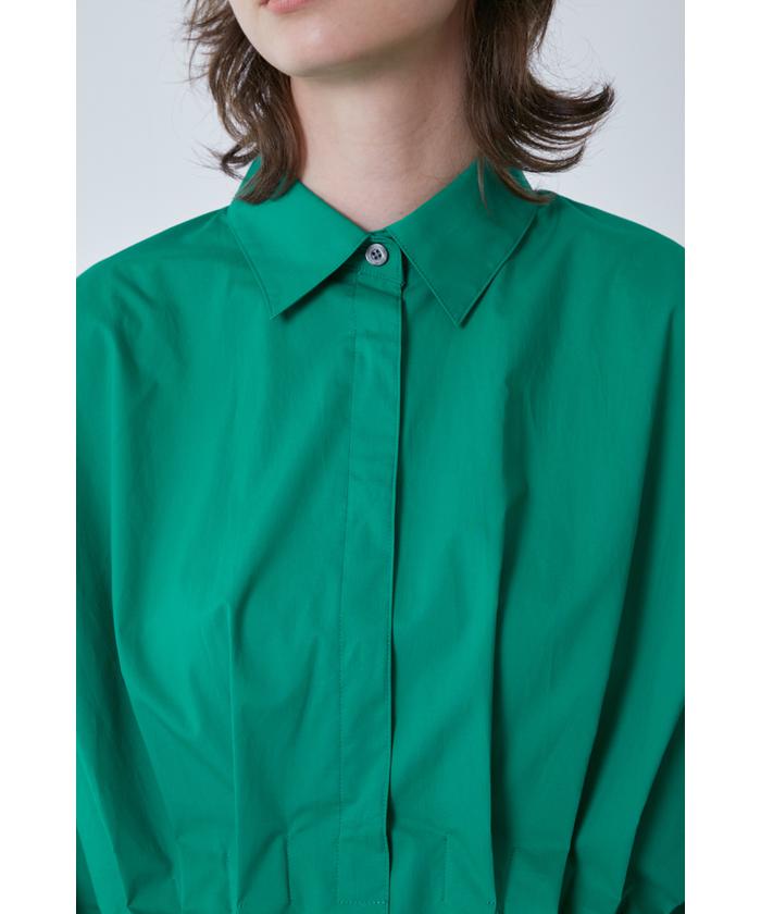 LE PHIL ✴︎SOLTEX フレアブラウス ライトブルー定価28600円美品 LE PHIL ✴︎SOLTEX フレアブラウス ライトブルー美品