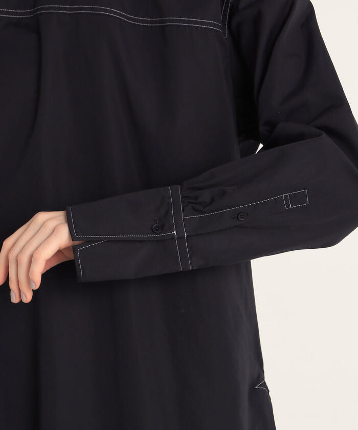チュニックブラウス レディース ロング シフォンブラウス 半袖