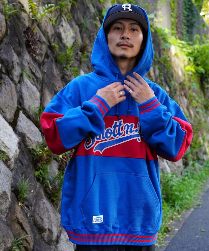クーポン】【セール 50%OFF】LINE RIB HOODED PANELED SWEAT