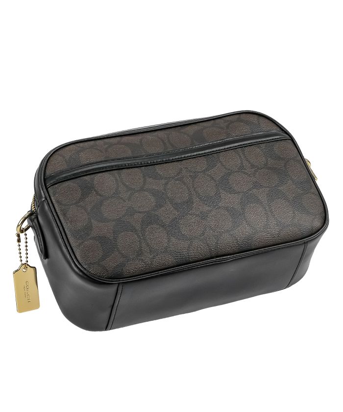 美品 コーチ ショルダーバッグ 8A71 ビジネスバッグ ブラック Brandol / COACH コーチ ショルダーバッグ レザー カメラバッグ